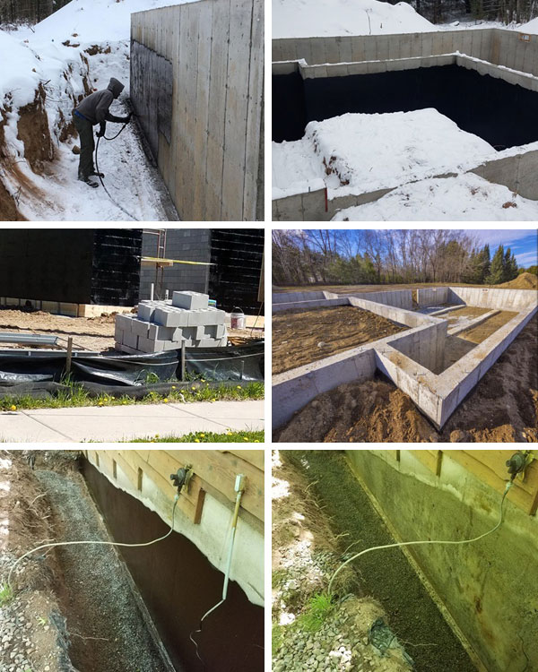 Watertight Foundation Systems Collage